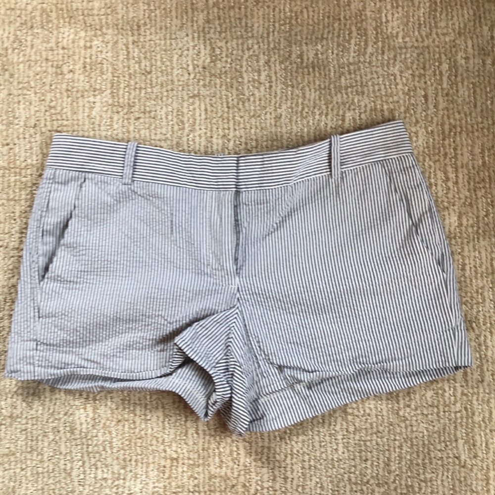 J crew seersucker shorts